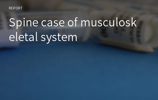 Spine case of musculoskeletal system