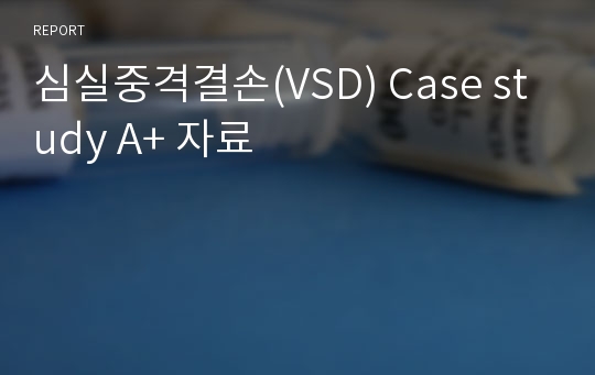 심실중격결손(VSD) Case study A+ 자료