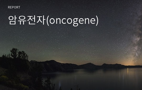 암유전자(oncogene)