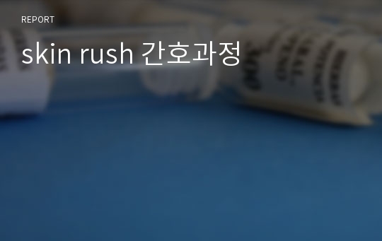 skin rush 간호과정