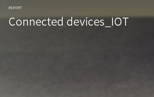 Connected devices_IOT