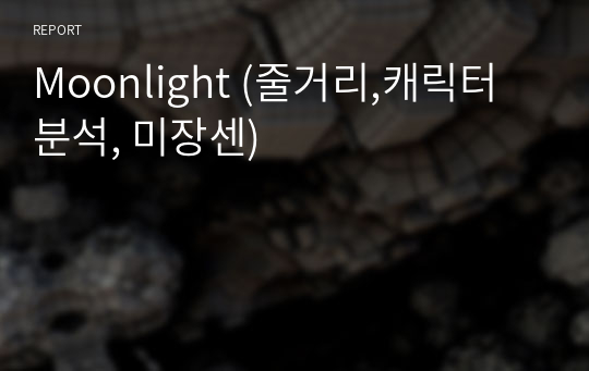 Moonlight (줄거리,캐릭터 분석, 미장센)