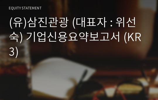 (유)삼진관광 기업신용요약보고서 (KR3)