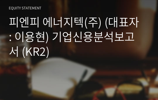 피엔피 에너지텍(주) 기업신용분석보고서 (KR2)