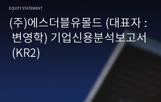 (주)에스더블유몰드 기업신용분석보고서 (KR2)