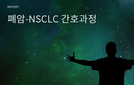 폐암-NSCLC 간호과정