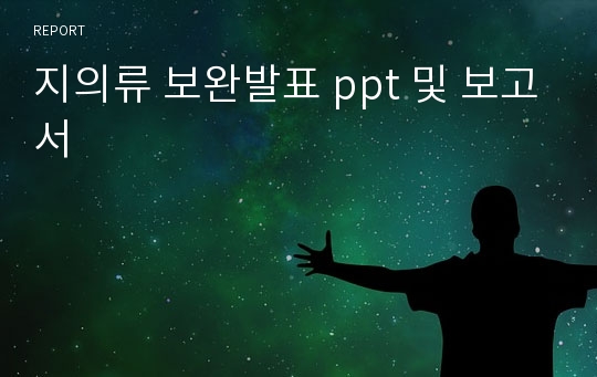 지의류 보완발표 ppt 및 보고서