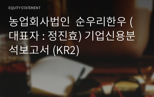 농업회사법인  순우리 기업신용분석보고서 (KR2)