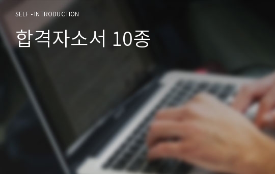 합격자소서 10종