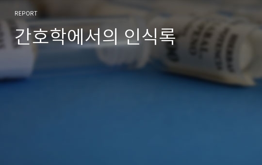 간호학에서의 인식록