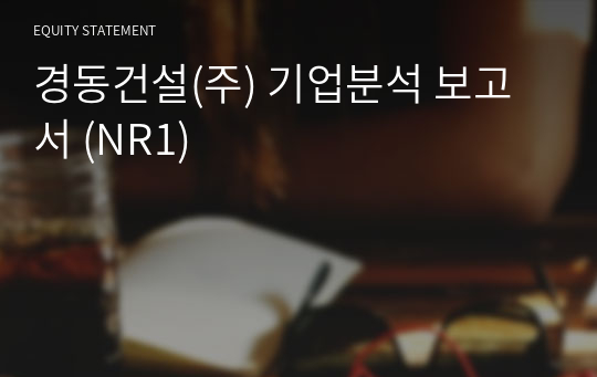 경동건설 기업분석 보고서 (NR1)