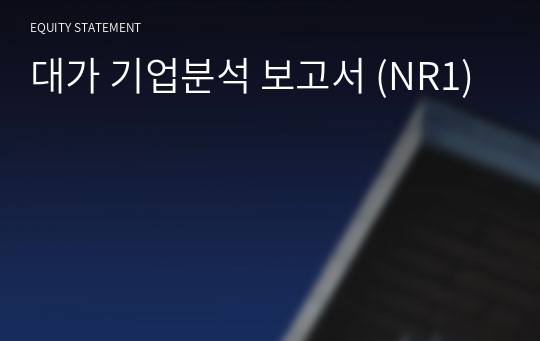 대가 기업분석 보고서 (NR1)