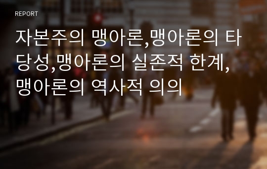 자본주의 맹아론,맹아론의 타당성,맹아론의 실존적 한계,맹아론의 역사적 의의