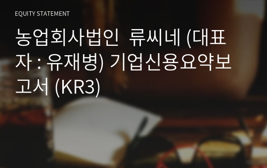 농업회사법인  류씨네 기업신용요약보고서 (KR3)