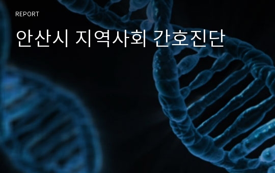 안산시 지역사회 간호진단