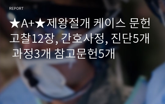 ★A+★제왕절개 케이스 문헌고찰12장, 간호사정, 진단5개 과정3개 참고문헌5개