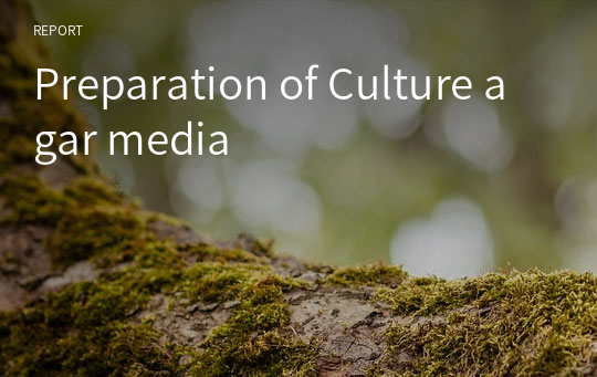 Preparation of Culture agar media