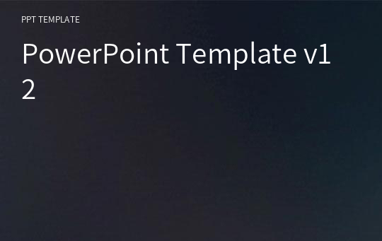 PowerPoint Template v12