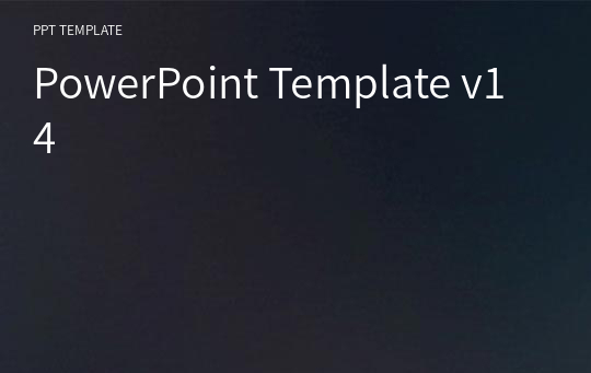 PowerPoint Template v14