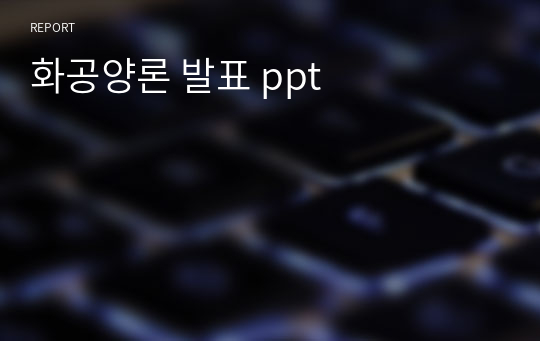 화공양론 발표 ppt