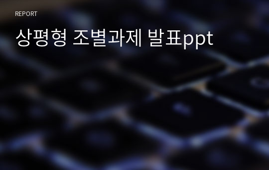 상평형 조별과제 발표ppt