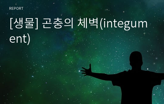 [생물] 곤충의 체벽(integument)