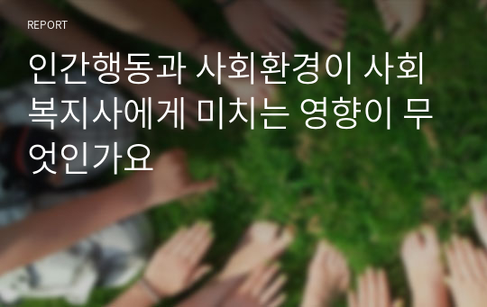 인간행동과 사회환경이 사회복지사에게 미치는 영향이 무엇인가요