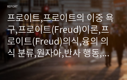 프로이트,프로이트의 이중 욕구,프로이트(Freud)이론,프로이트(Freud)의식,융의 의식 분류,원자아,반사 행동,자아방어기제