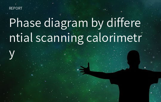 Phase diagram by differential scanning calorimetry