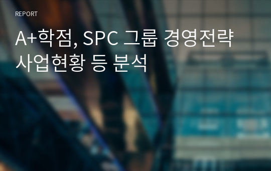 A+학점, SPC 그룹 경영전략 사업현황 등 분석