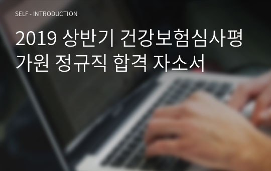 2019 상반기 건강보험심사평가원 정규직 합격 자소서