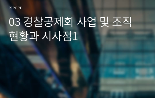 03 경찰공제회 사업 및 조직현황과 시사점1