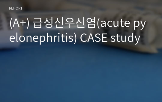 (A+) 급성신우신염(acute pyelonephritis) CASE study