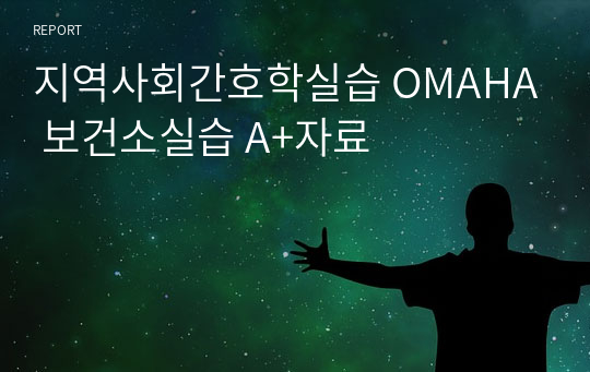 지역사회간호학실습 OMAHA casestudy 보건소 방문간호 실습 A+자료