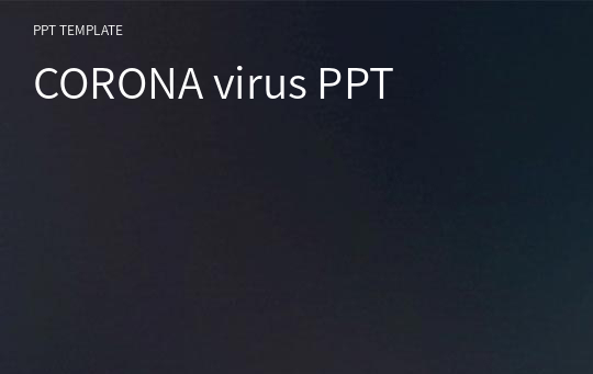 CORONA virus PPT