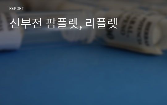 신부전 팜플렛, 리플렛