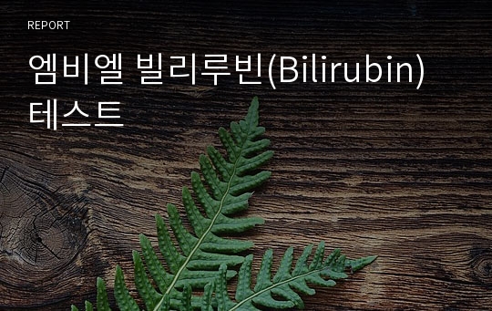 엠비엘 빌리루빈(Bilirubin) 테스트