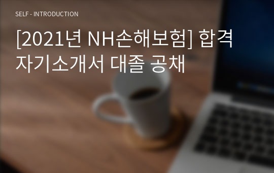 [2021년 NH손해보험] 합격 자기소개서 대졸 공채