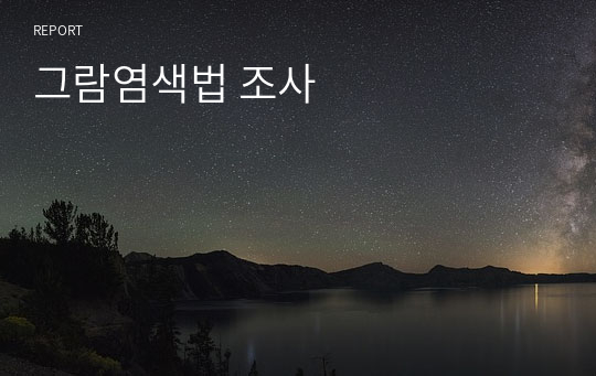 그람염색법 조사