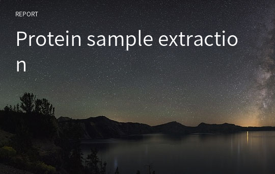 Protein sample extraction