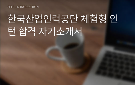 한국산업인력공단 체험형 인턴 합격 자기소개서