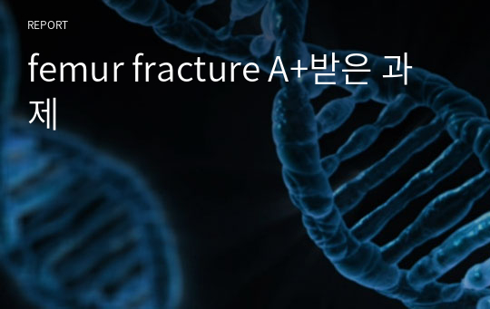 femur fracture A+받은 과제