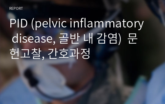 PID (pelvic inflammatory disease, 골반 내 감염)  문헌고찰, 간호과정
