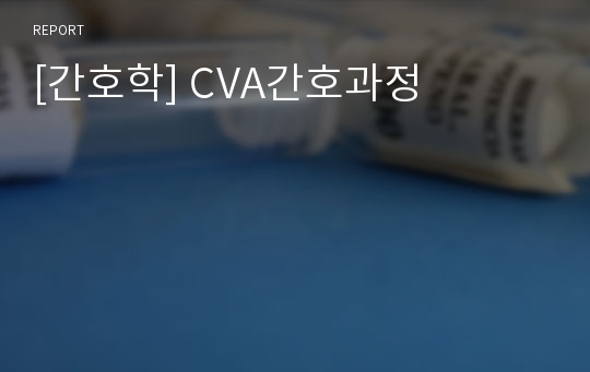 [간호학] CVA간호과정