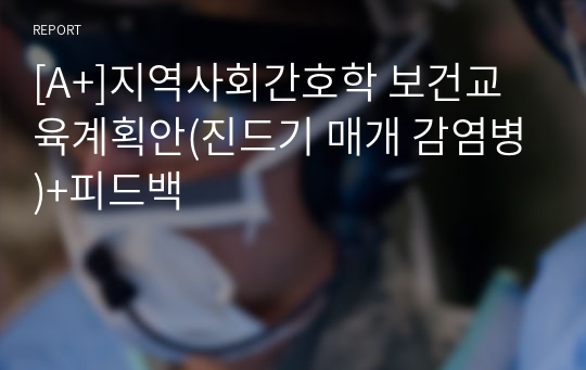 [A+]지역사회간호학 보건교육계획안(진드기 매개 감염병)+피드백