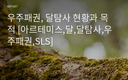 우주패권, 달탐사 현황과 목적 [아르테미스,달,달탐사,우주패권,SLS]