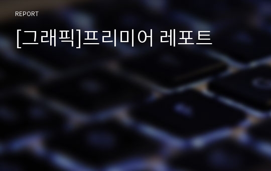 [그래픽]프리미어 레포트