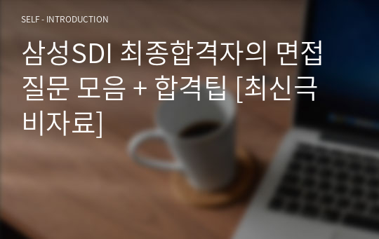 삼성SDI 최종합격자의 면접질문 모음 + 합격팁 [최신극비자료]