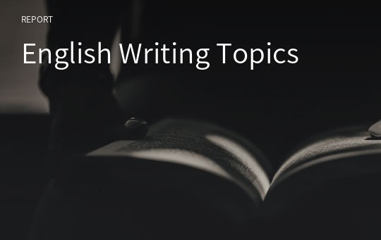 English Writing Topics