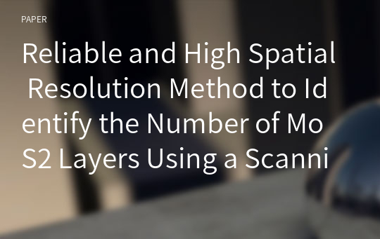 Reliable and High Spatial Resolution Method to Identify the Number of MoS2 Layers Using a Scanning Electron Microscopy